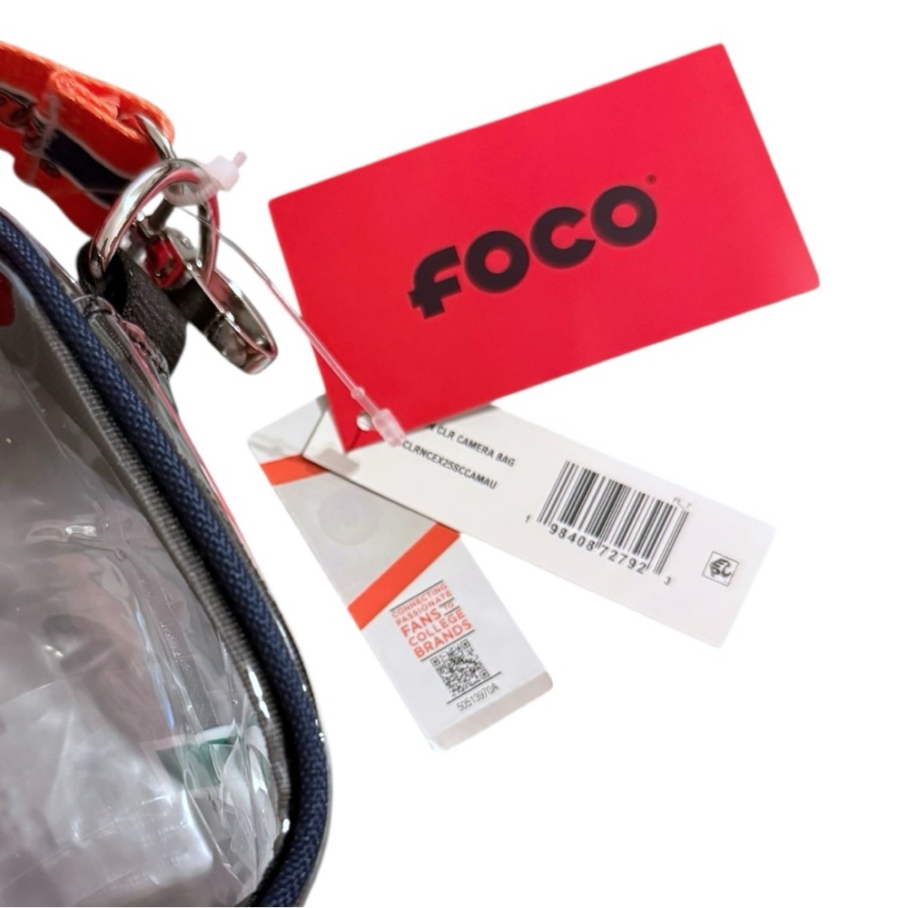 Auburn Tigers Clear Stadium Bag FOCO NCAA Crossbody Purse - Picture 6 of 6